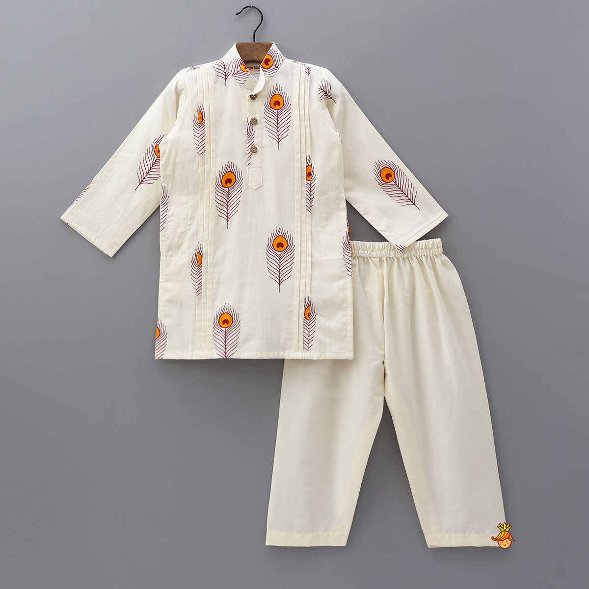 Pre Order: Mor Pankh Printed Kurta And Pyjama