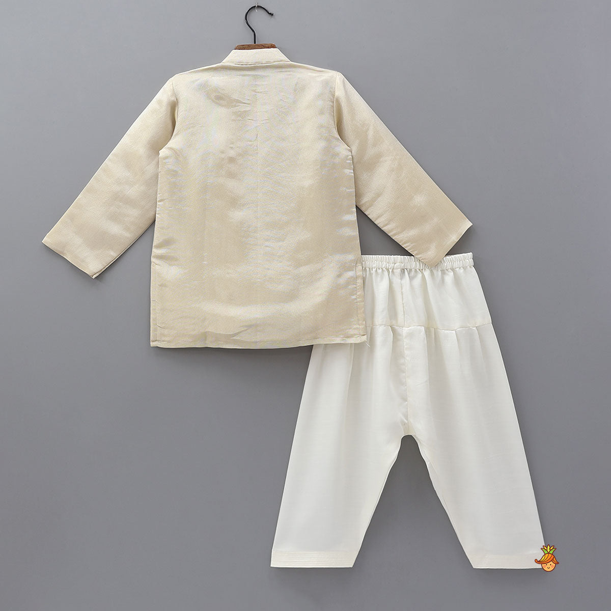 Pre Order: Zari Hand Embroidered Kurta With Afghani Pants