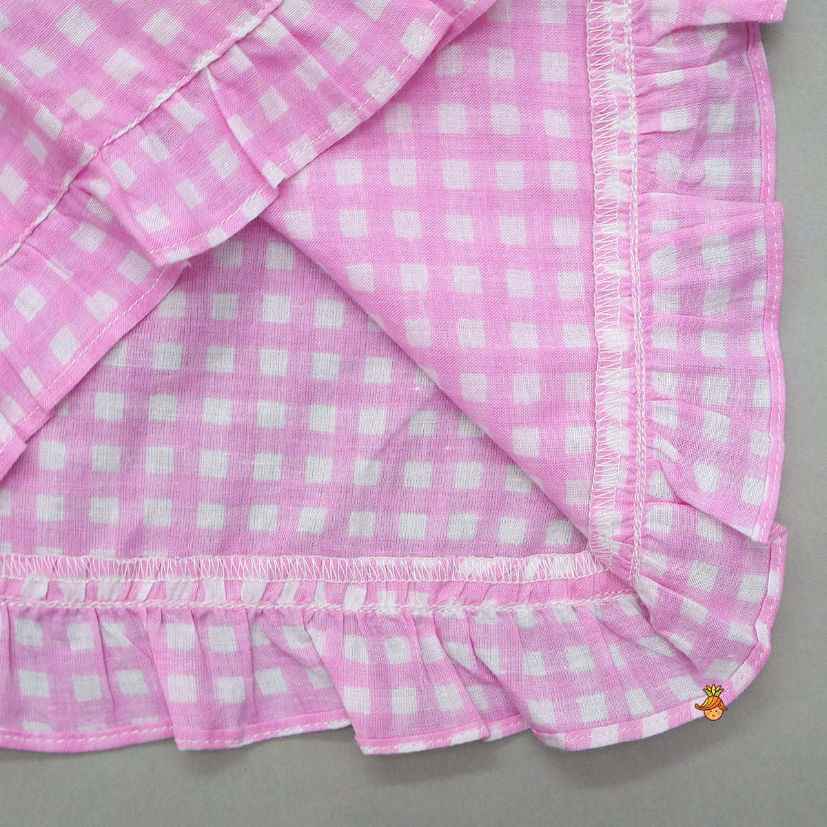 Pre Order: Check Printed Cotton Sleepwear Set