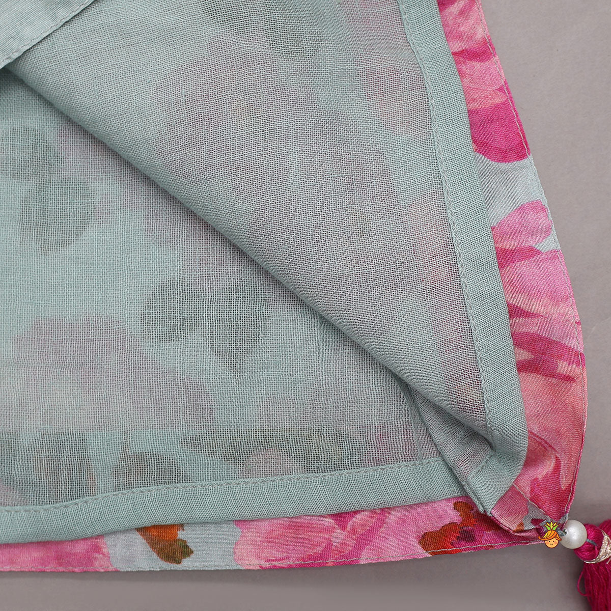 Pre Order: Floral Embroidered Yoke Kurti And Matching Dhoti Pant