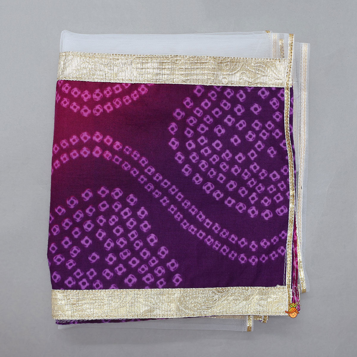 Pre Order: Layered Tie Up Top And Printed Pant With Matching Dupatta