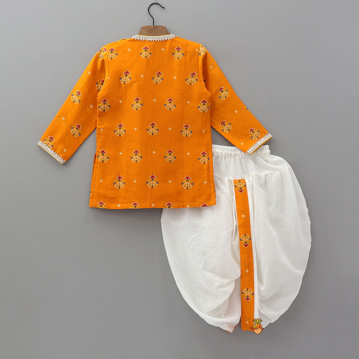 Pre Order: Knot-Tie Kurta And Dhoti