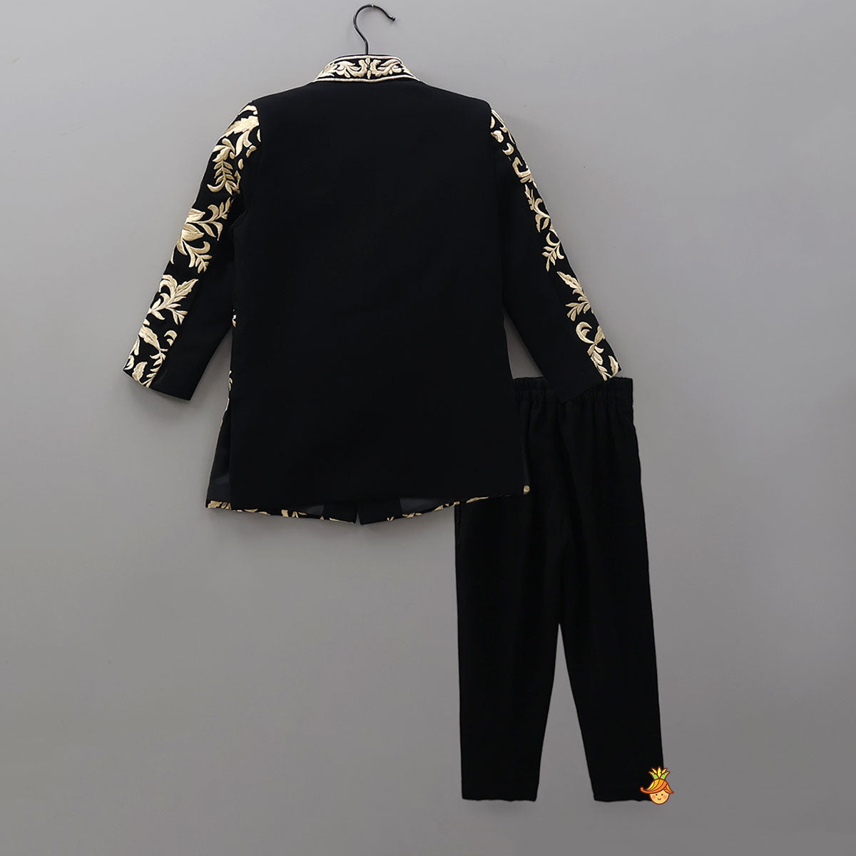 Royal Floral Embroidered Sherwani With Trousers