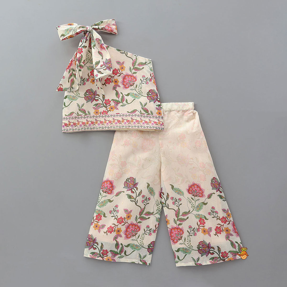 One Shoulder Tie Up Top And Palazzo