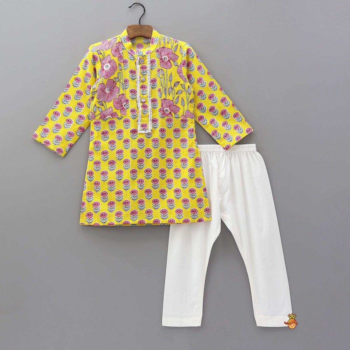 Pre Order: Soft Cotton Printed Kurta And Pyjama