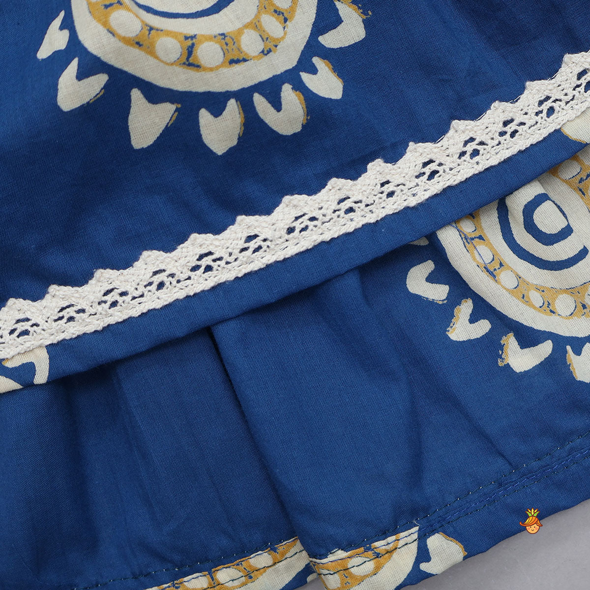 Pre Order: Stylish Hem Crop Top With Tiered Lehenga