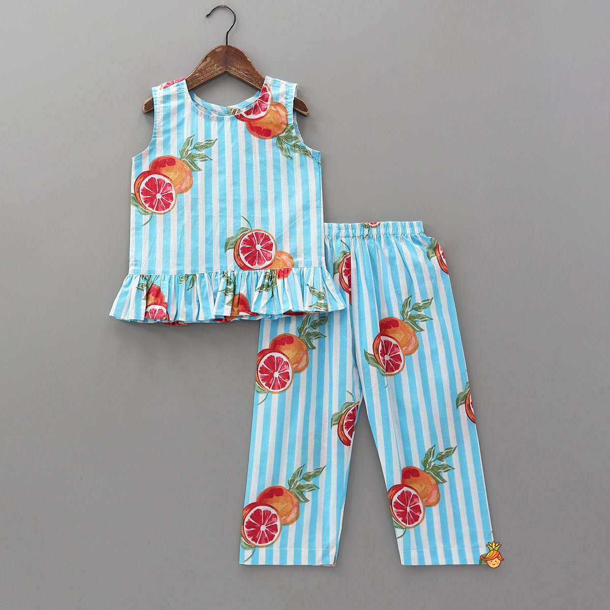 Pre Order: Ruffle Hem Sleeveless Top And Pant