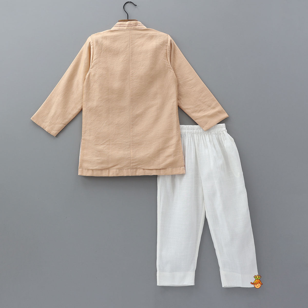 Faux Mirror Work Kurta And Pyjama