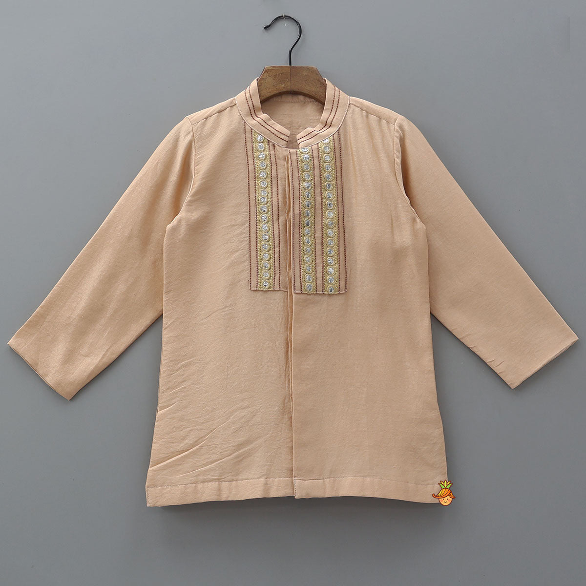 Faux Mirror Work Kurta And Pyjama
