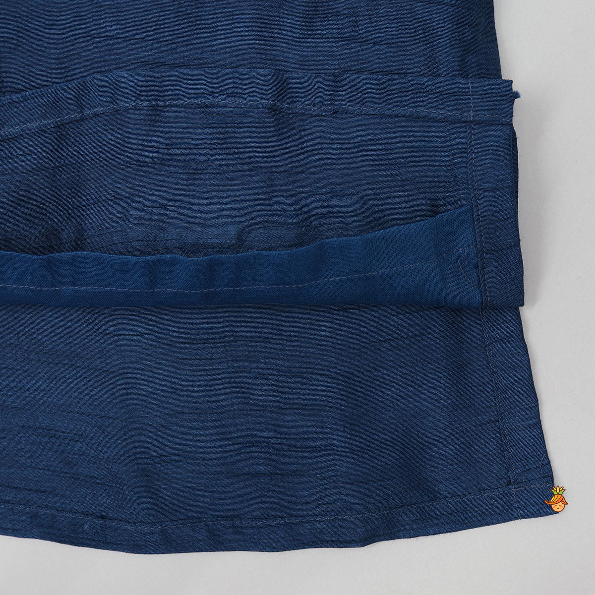Patch Work And Side Button Detail Kurta With Pyjama