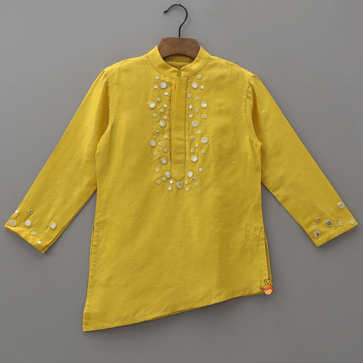 Pre Order: Asymmetric Stylish Kurta And Pyjama