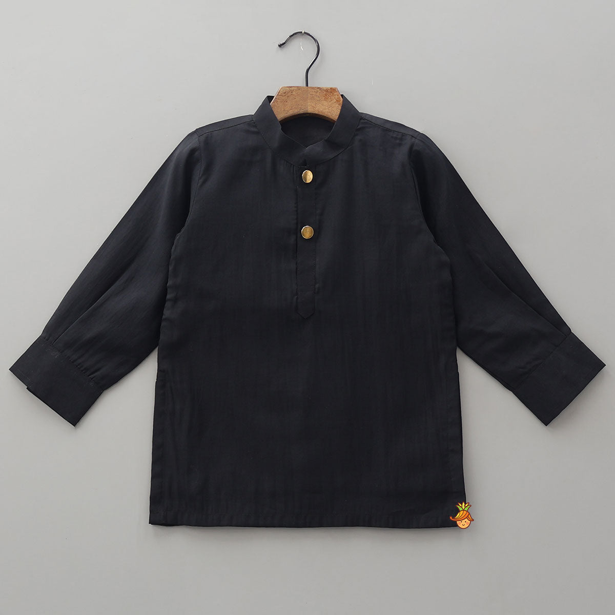 Pre Order: Kurta With Contrasting Pocket Square Jacket And Pyjama