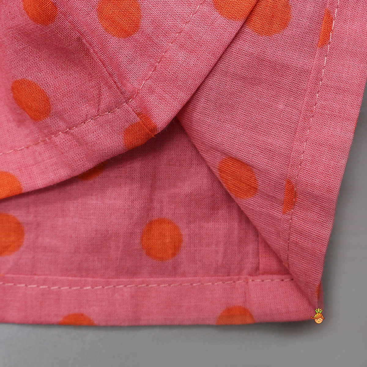 Pre Order: Shirt Style Top And Pant With Attached Dupatta And Hair Band