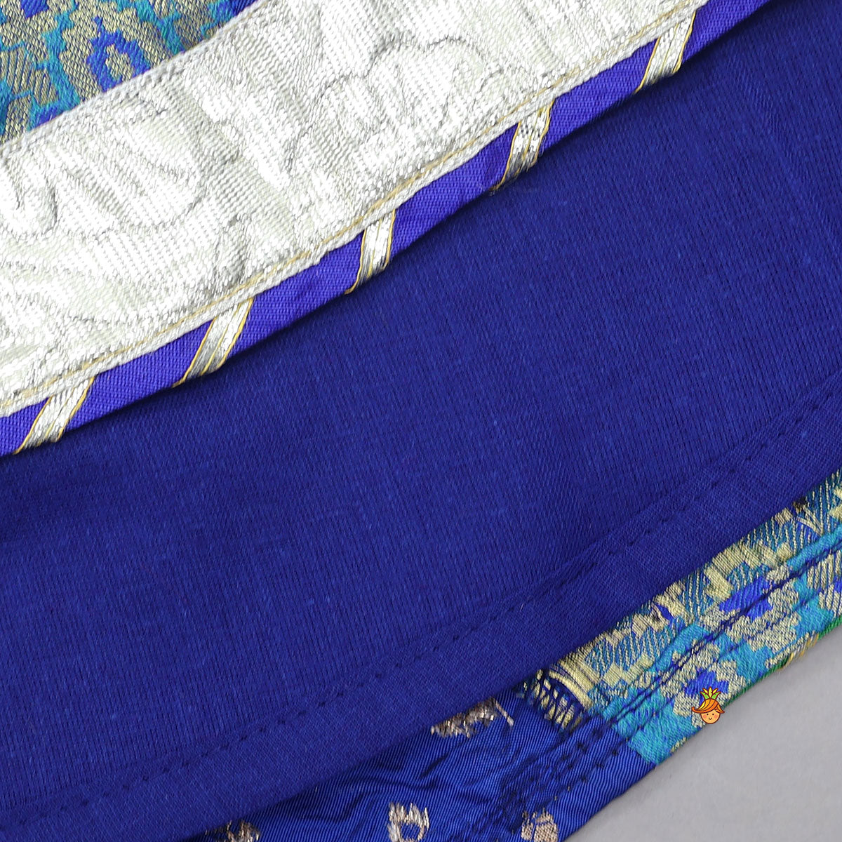 Booti Work Top And Brocade Lehenga With Lace Border Dupatta