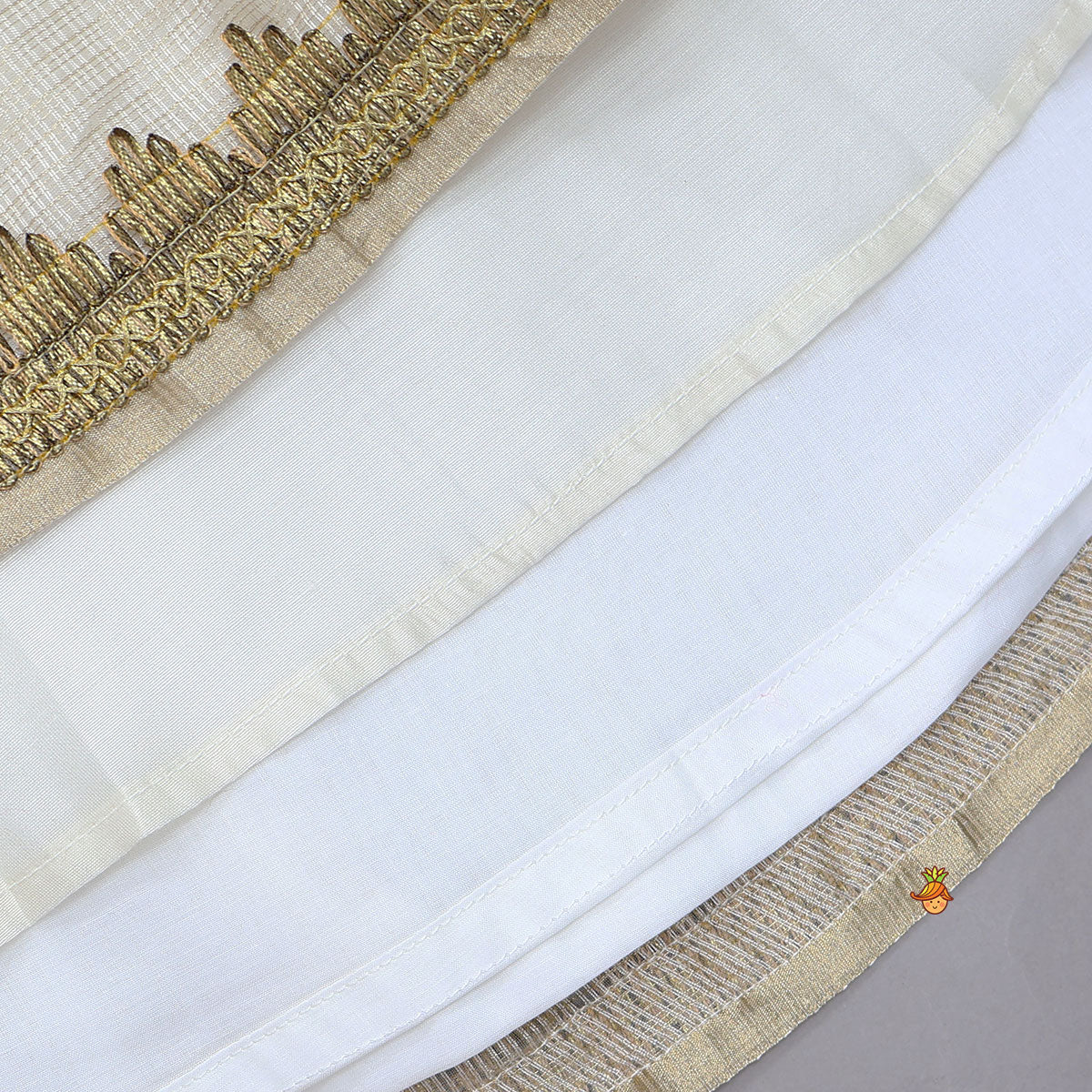 Embroidered Yoke Strappy Flared Kurti