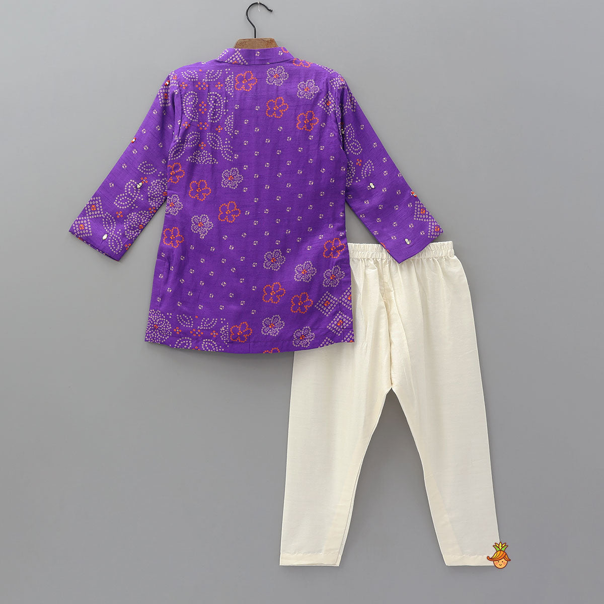 Festive Mirror Work Kurta With Pyjama