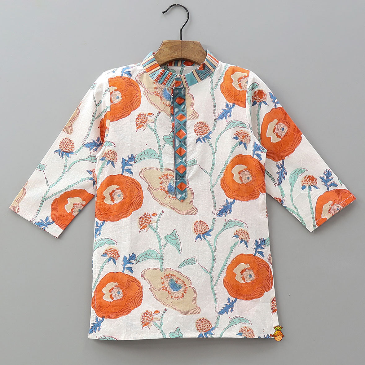 Classic Hand Block Printed Kurta And Pyjama