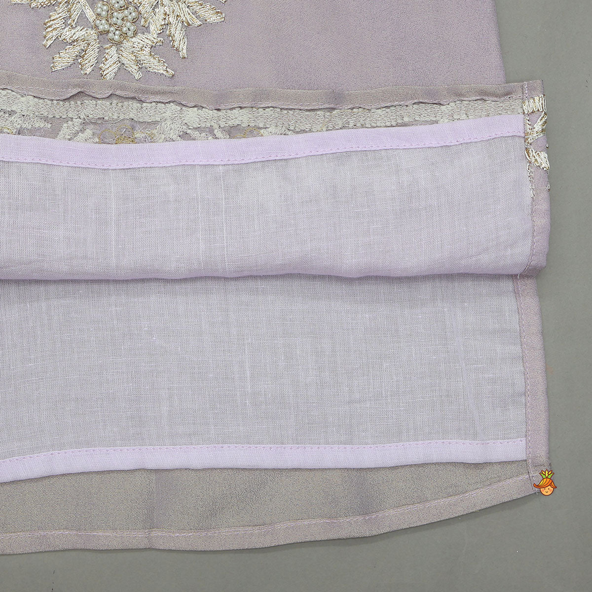 Pre Order: Floral Embroidered Kurta With Pyjama