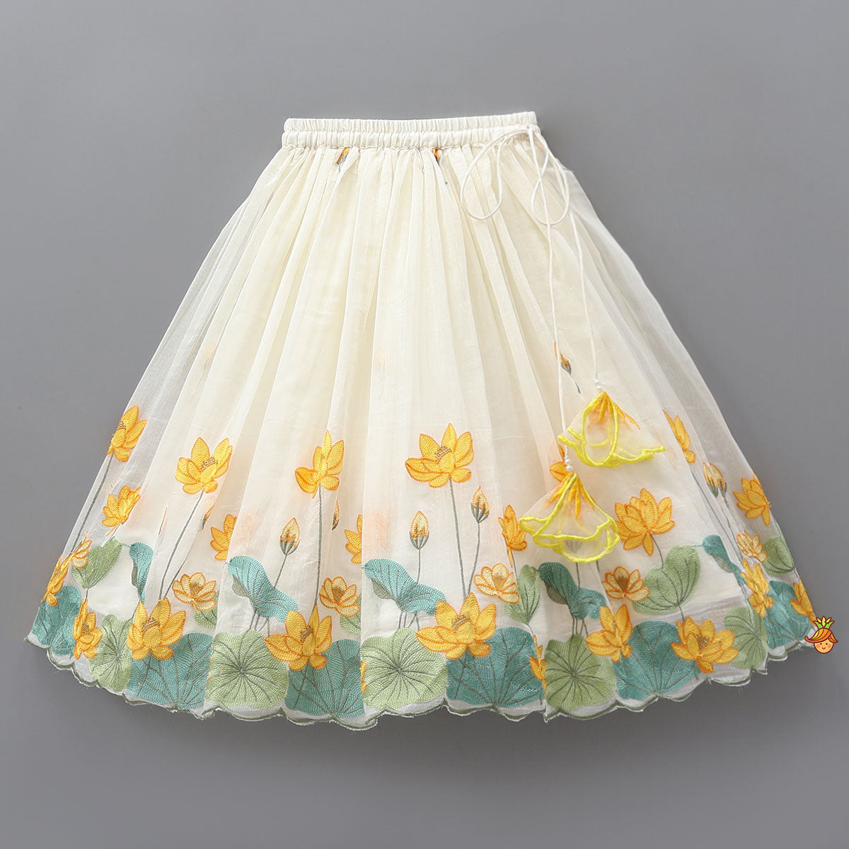 Pre Order: Blooming Floral Embroidered Top And Lehenga