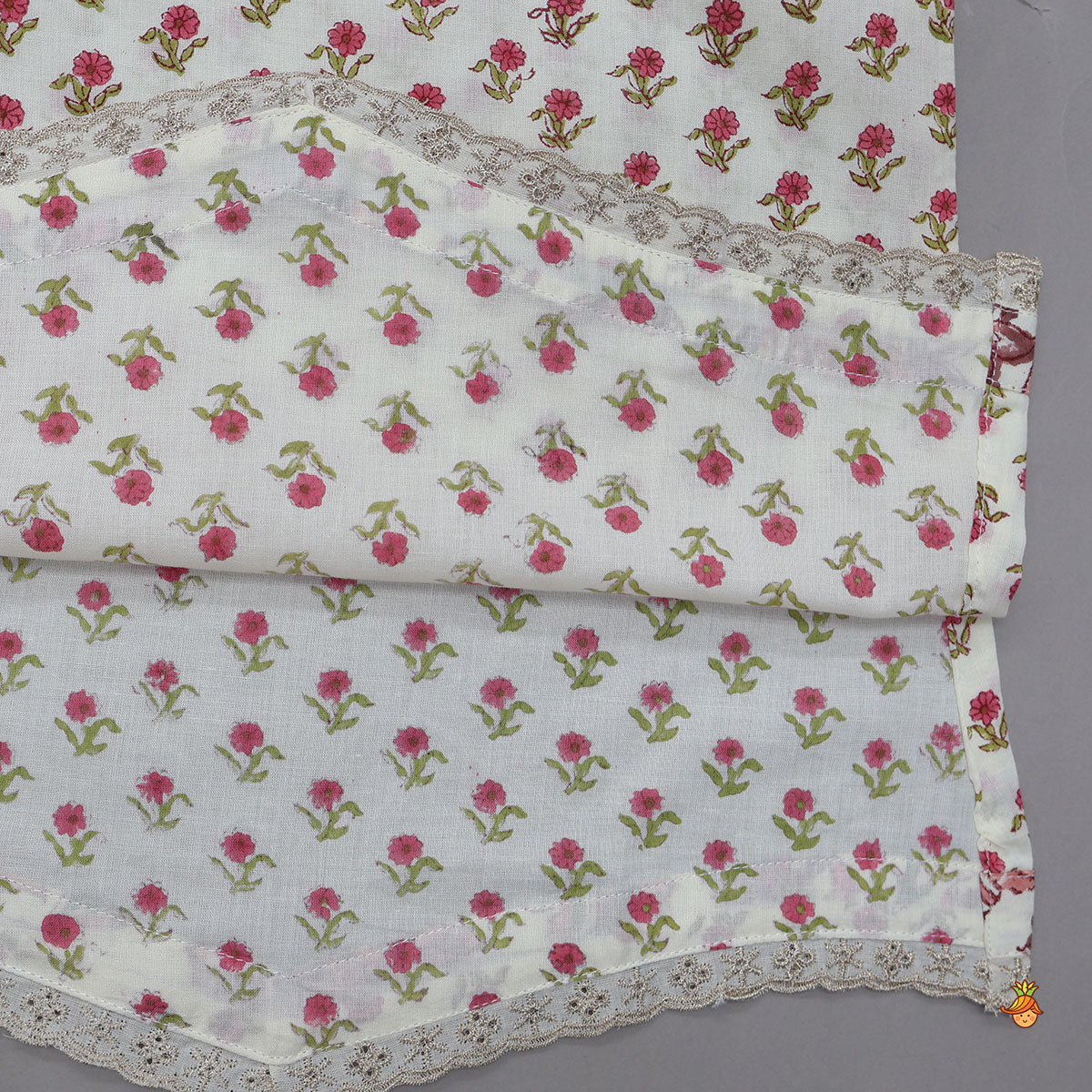 Floral Stylish Kurti And Insert Pocket Sharara With Matching Dupatta