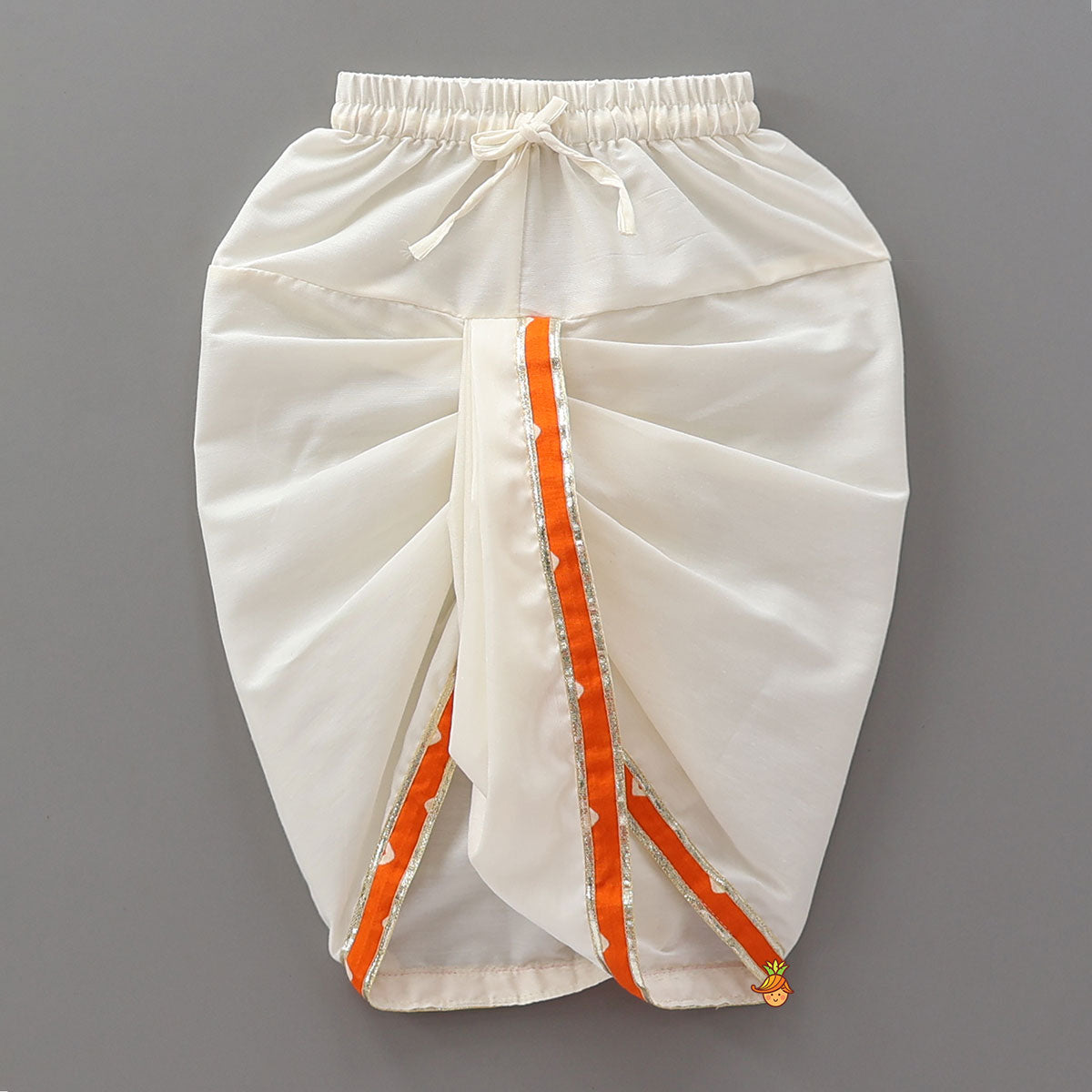 Pre Order: Bandhani Printed Angarkha And Dhoti With Mukut