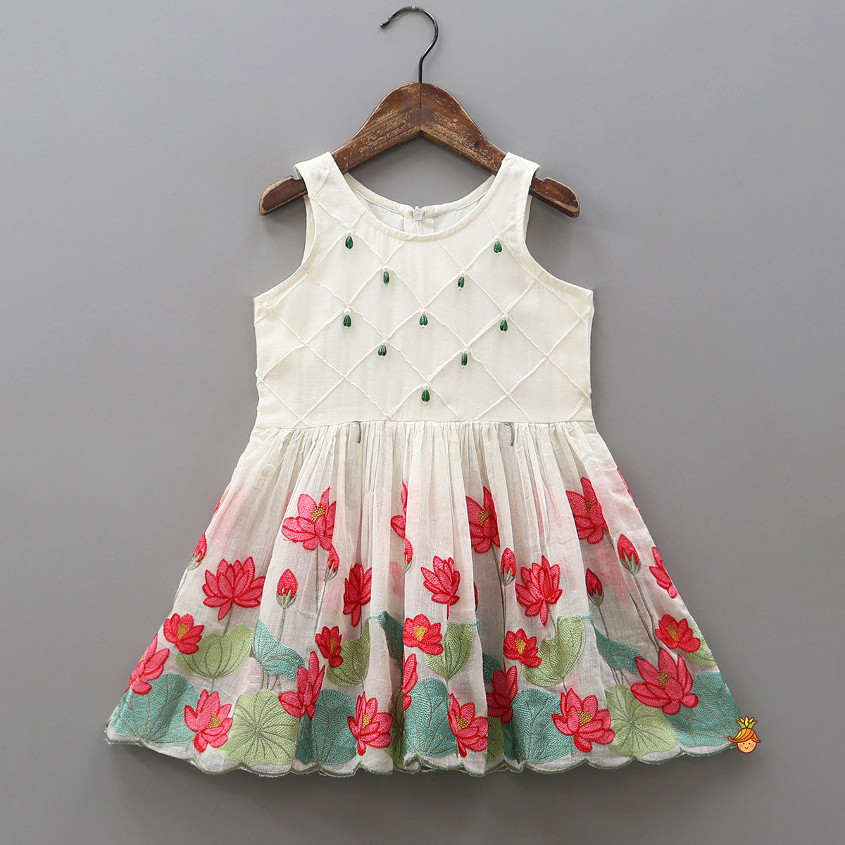 Pre Order: Lotus Embroidered Peplum Top With Palazzo