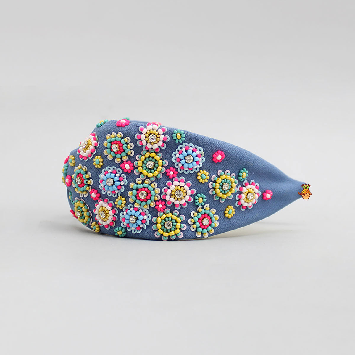 Beads Hand Embroidered Knot Detail Hair Band
