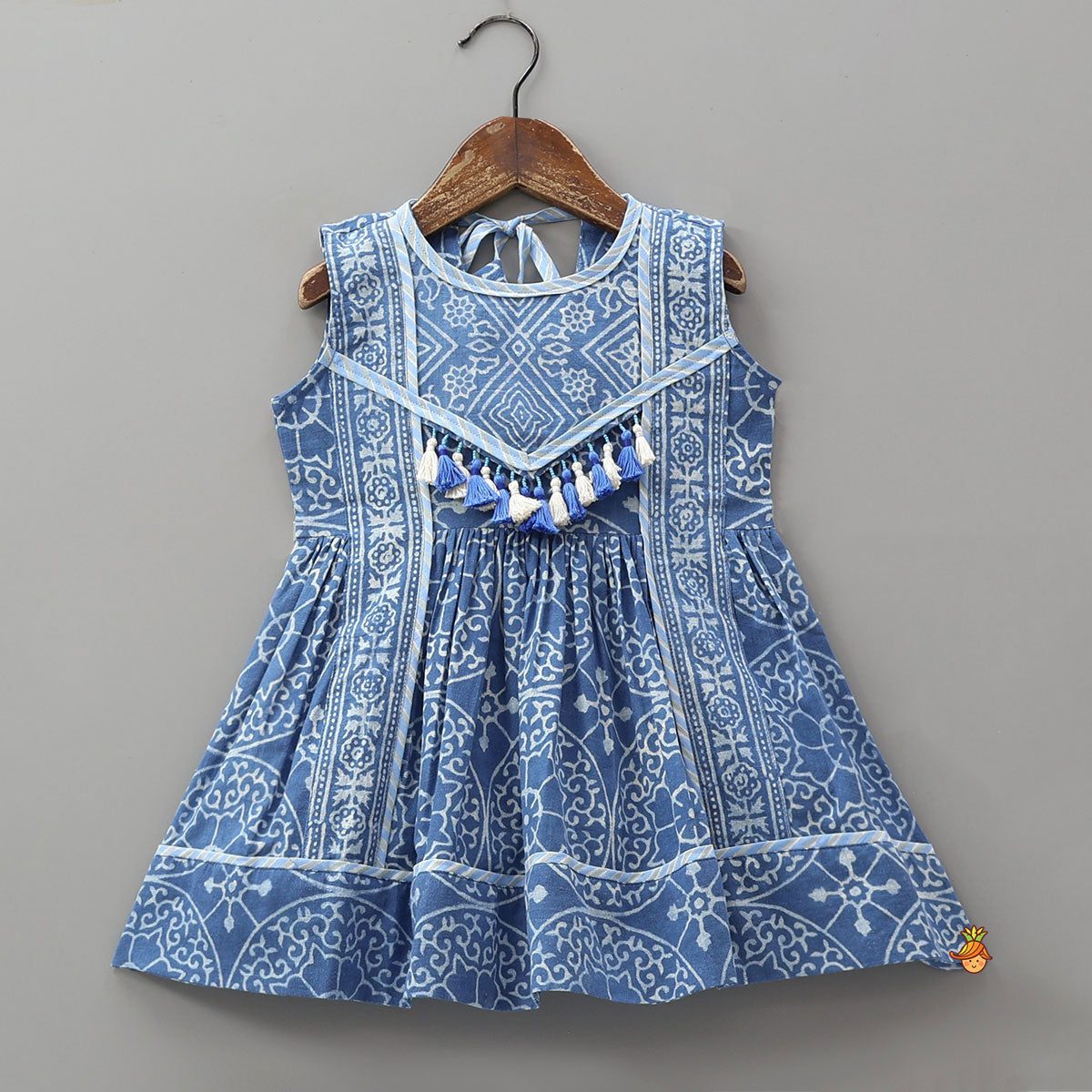 Pocket Detail Printed Kurti And Sharara