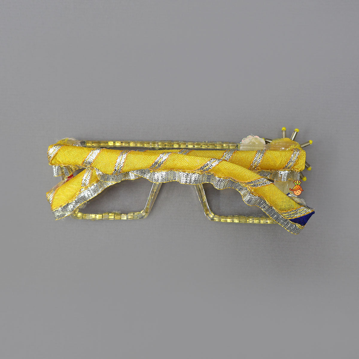 Rhinestones Embellished Sunglasses With Beaded Motif For Up To 8 Years