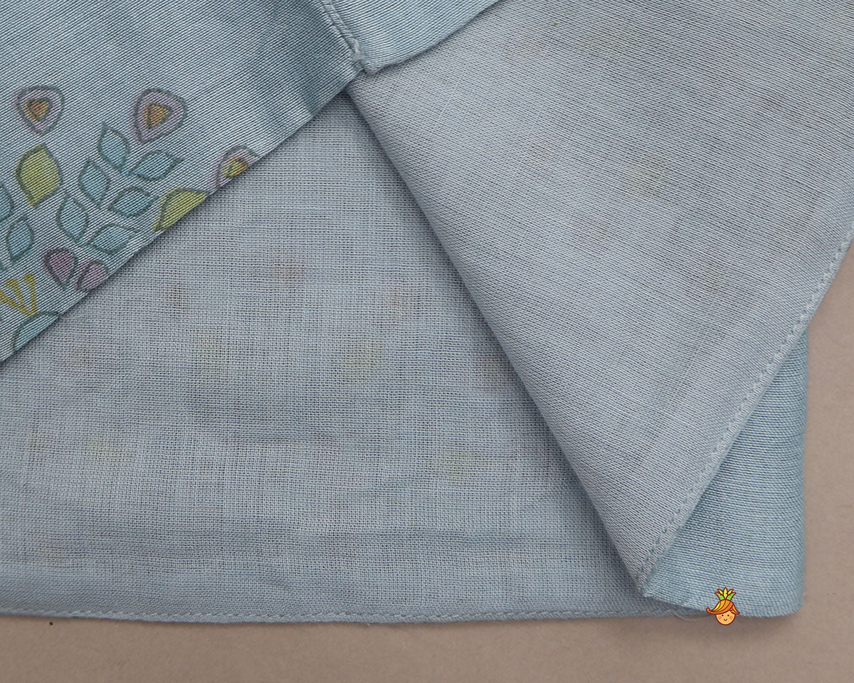 Pre Order: Traditional Kurta With Printed Jacket And Pyjama