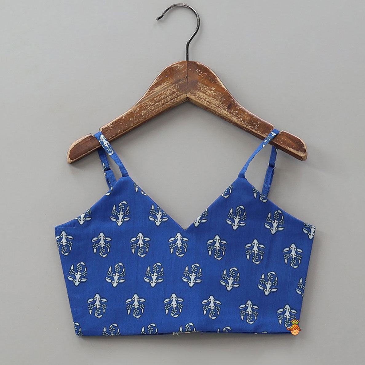 Pre Order: Adjustable Strappy Crop Top And Lehenga With Dupatta