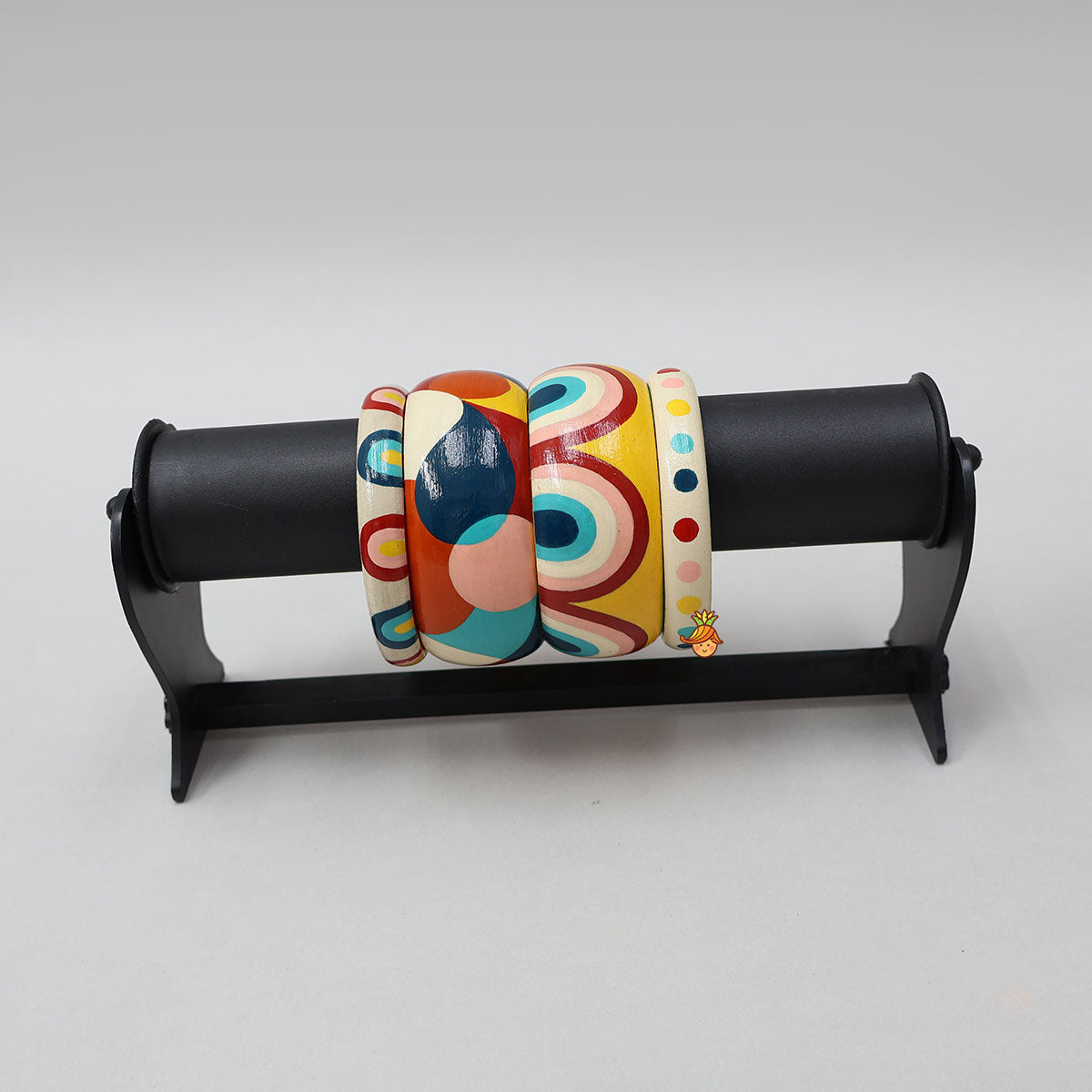 Charming Hand Painted Wooden Bangles