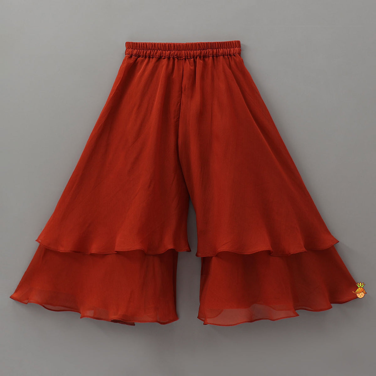 Pre Order: Multiple Hanging Tassel Detail Crop Top And Layered Palazzo