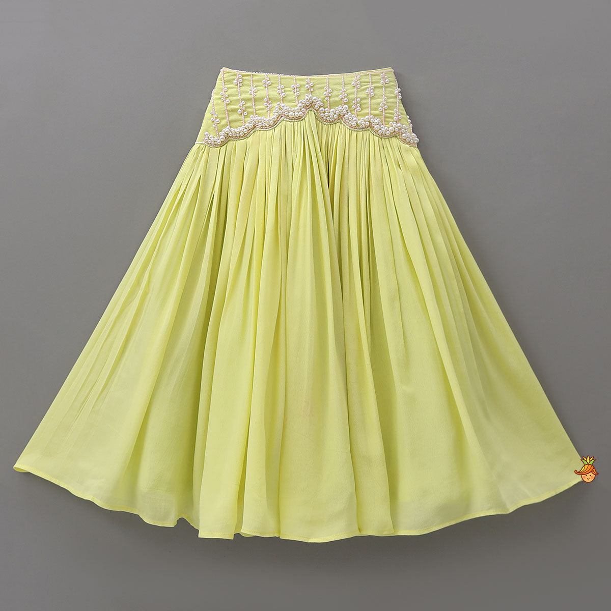 Pre Order: Statement Embroidered Jacket Style Crop Top With Flared Lehenga
