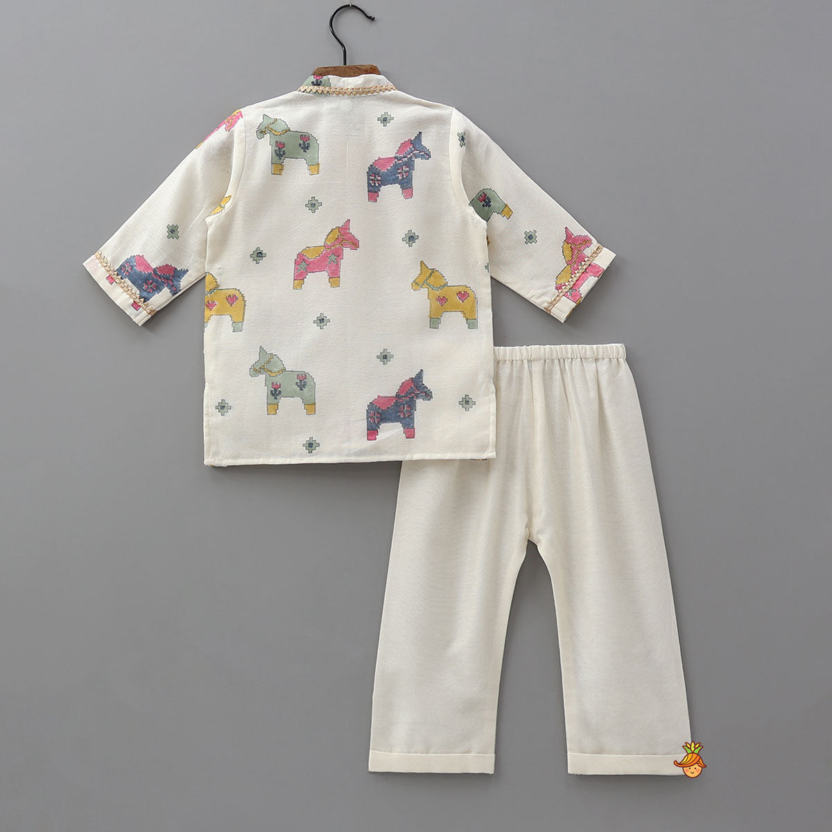Cute Animal Printed Kurta With Pyjama