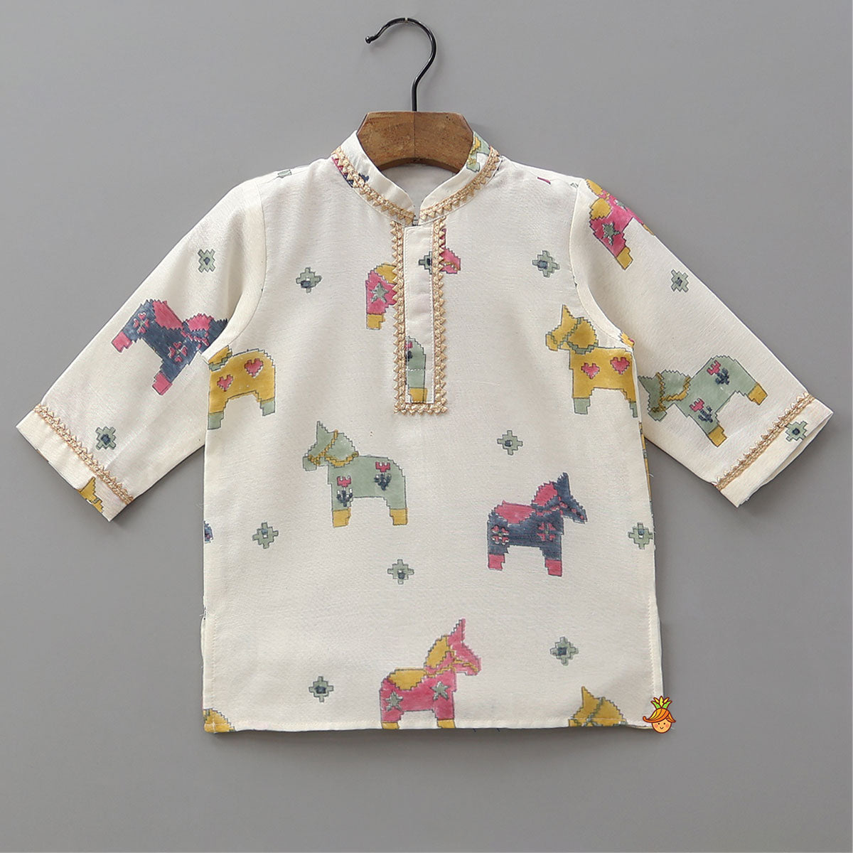 Cute Animal Printed Kurta With Pyjama