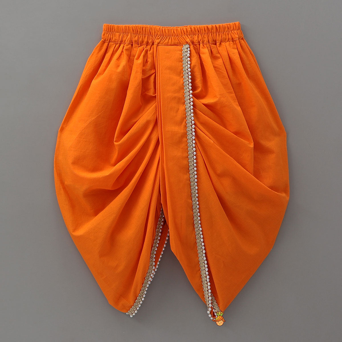 Pre Order: Ganesha Motif Kurta With Embellished Dhoti