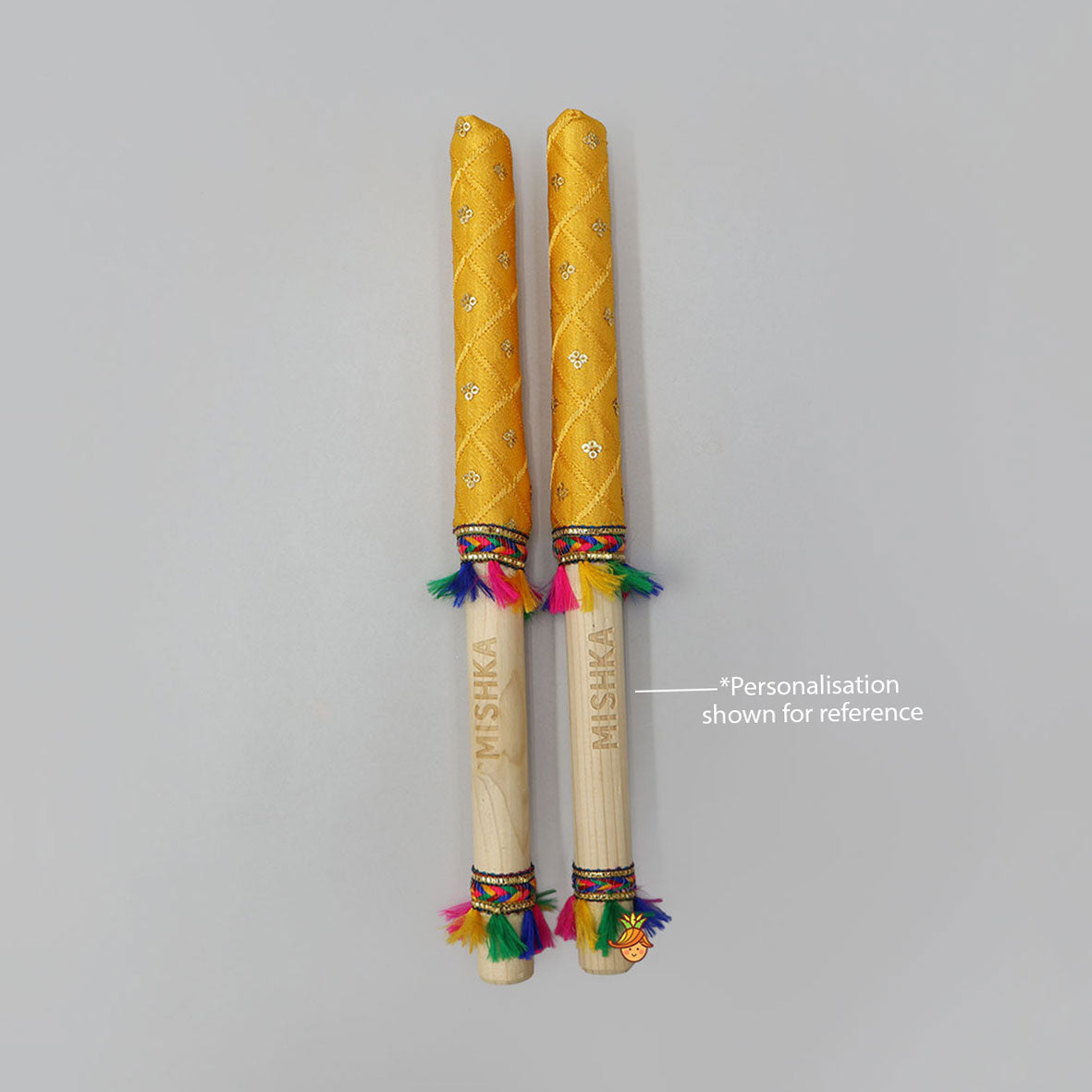 Pre Order: Vibrant Festive Name Personalizable Dandiya Sticks