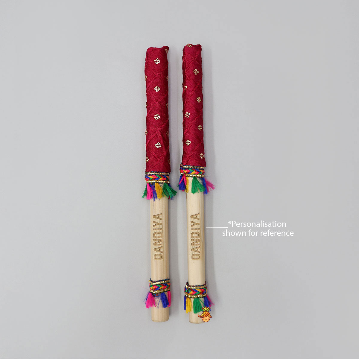 Pre Order: Elegant Festive Name Personalizable Dandiya Sticks
