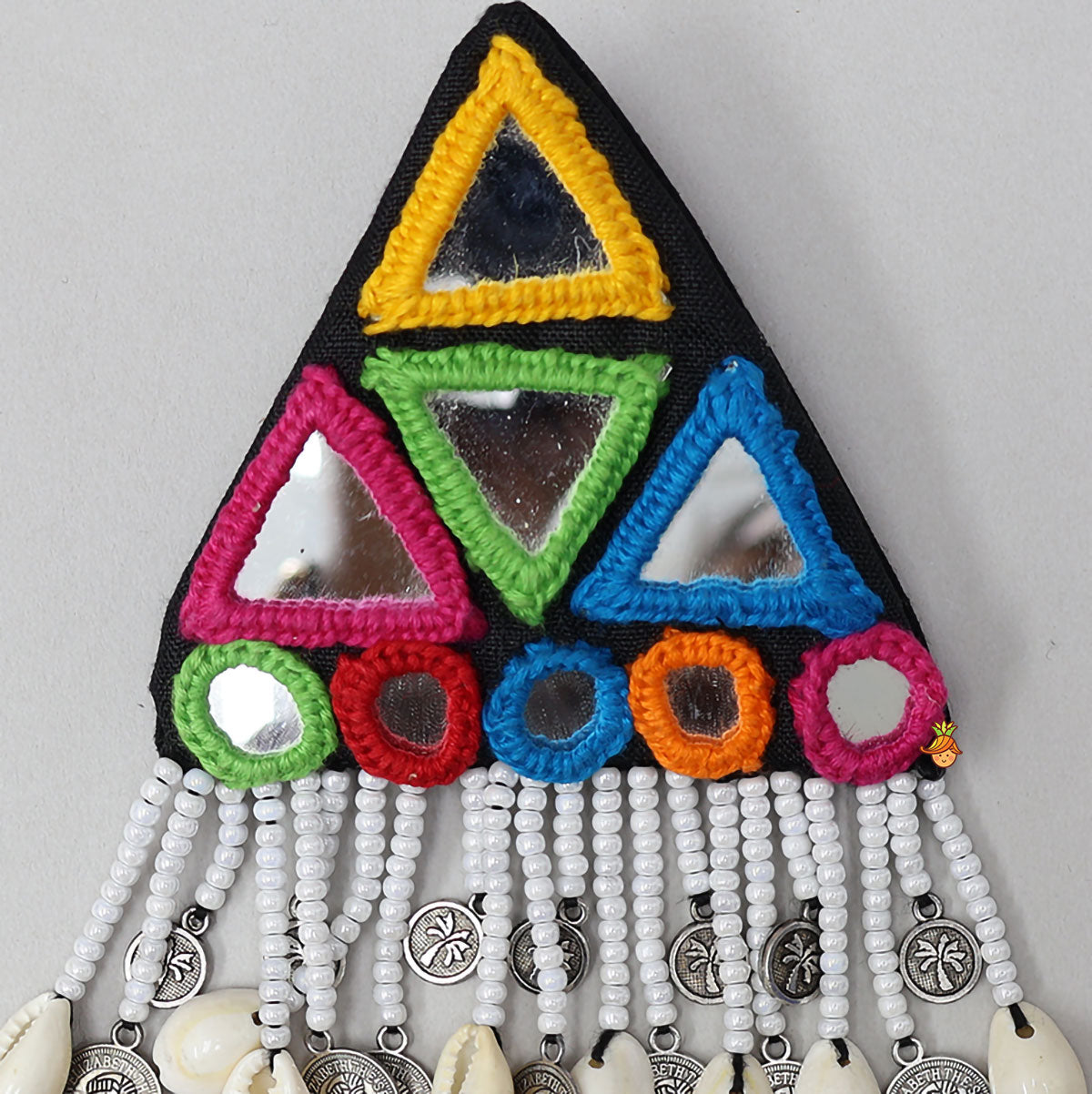 Colourful Mirror Work Hair Clip