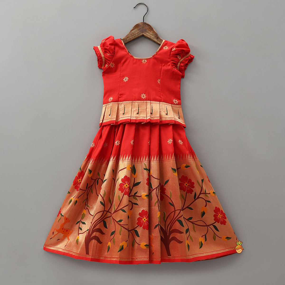 Pre Order: Festive Peplum Top With Bodice Skirt