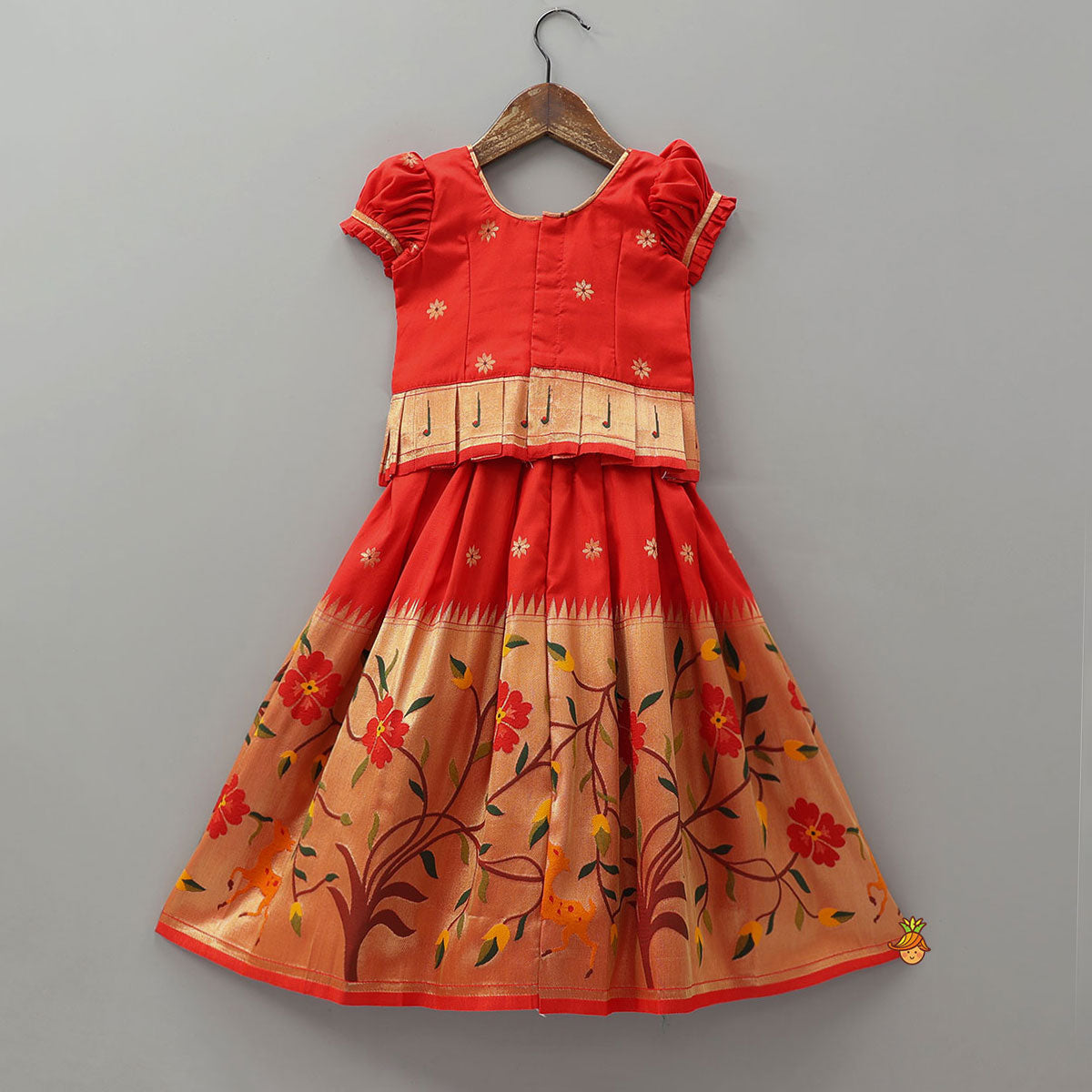 Pre Order: Festive Peplum Top With Bodice Skirt