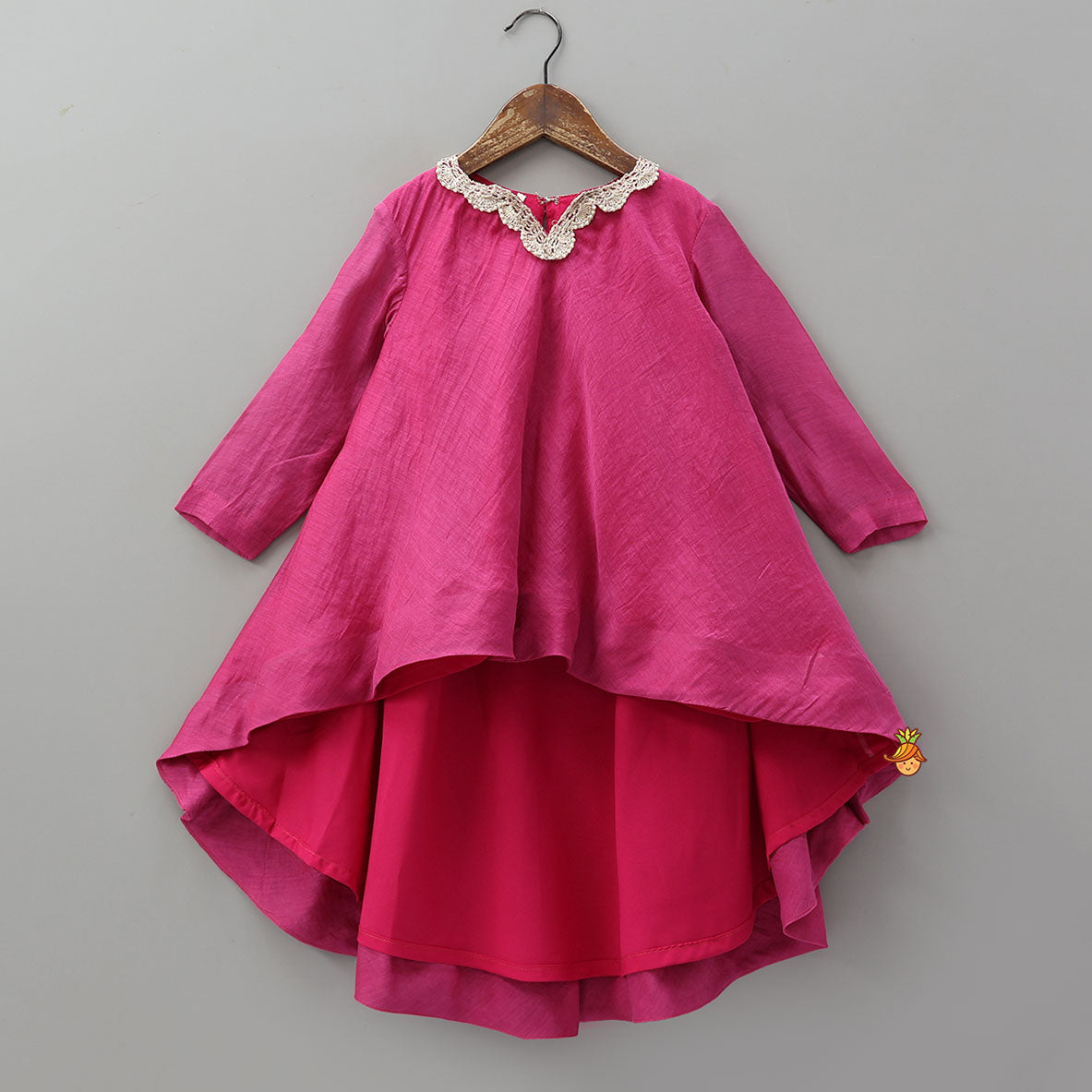 Pre Order: High Low Stylish Kurti And Lehenga