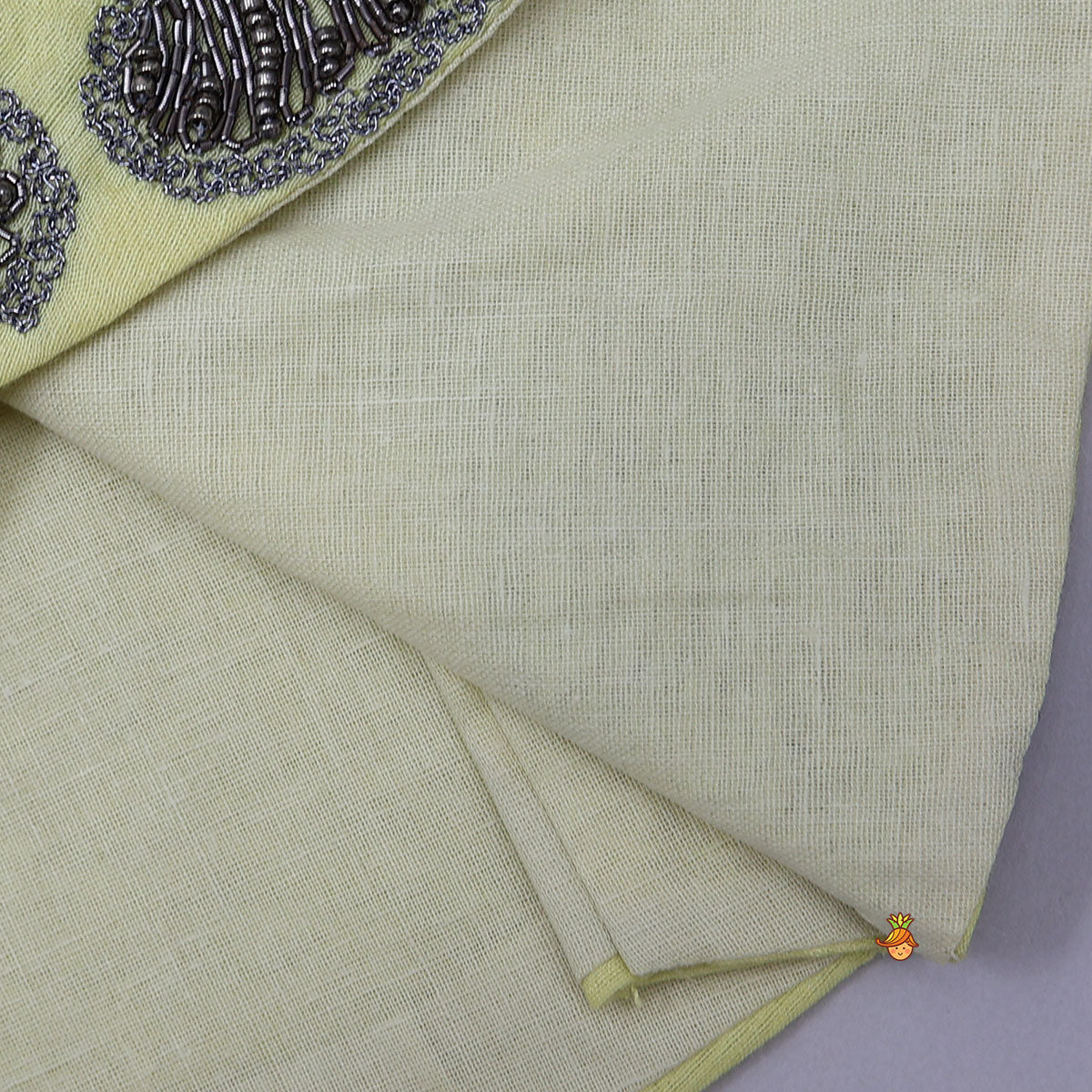Stylish Embroidered Top With Pleated Dhoti Style Skirt