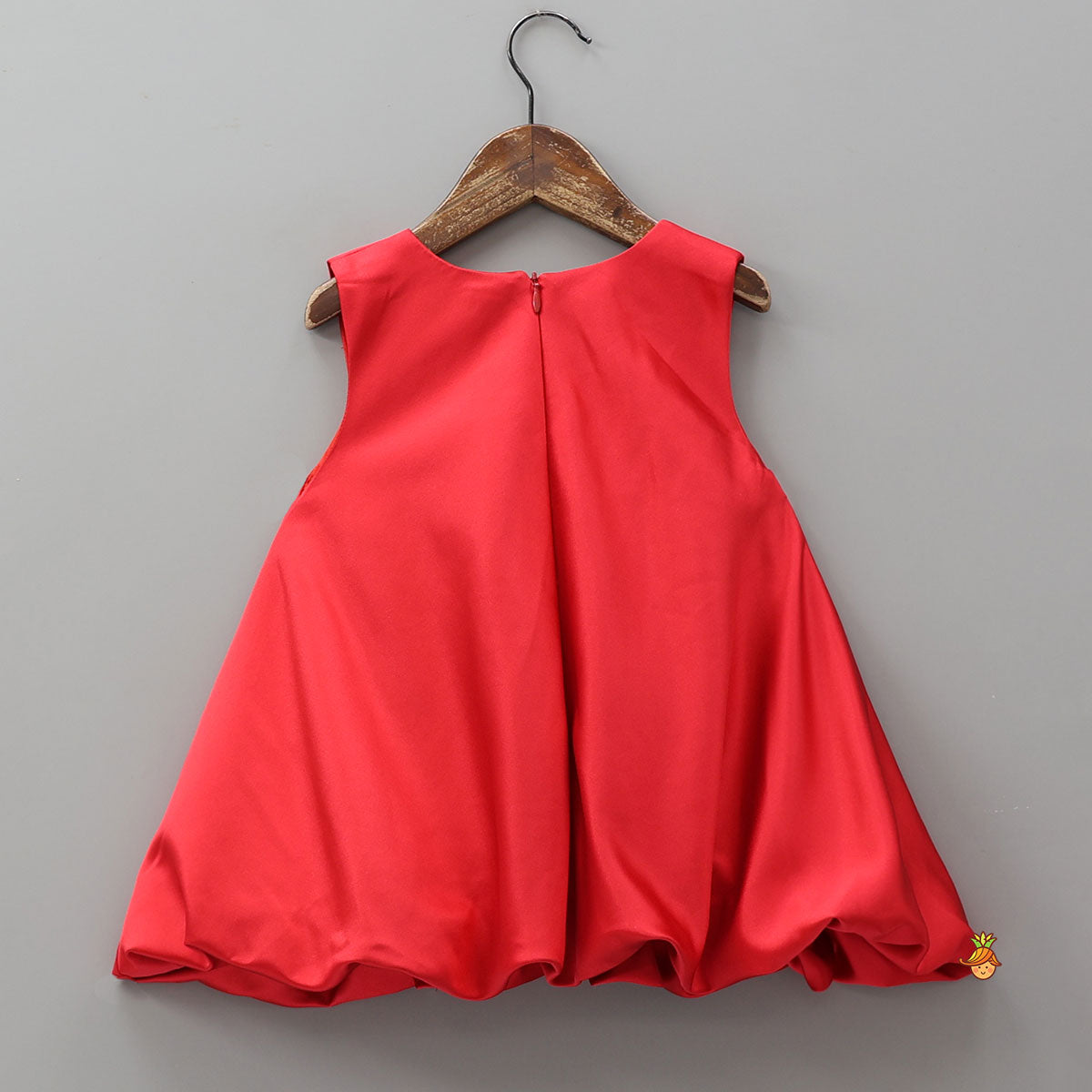 Bow Adorned Dress With Matching Gathered Hair Band