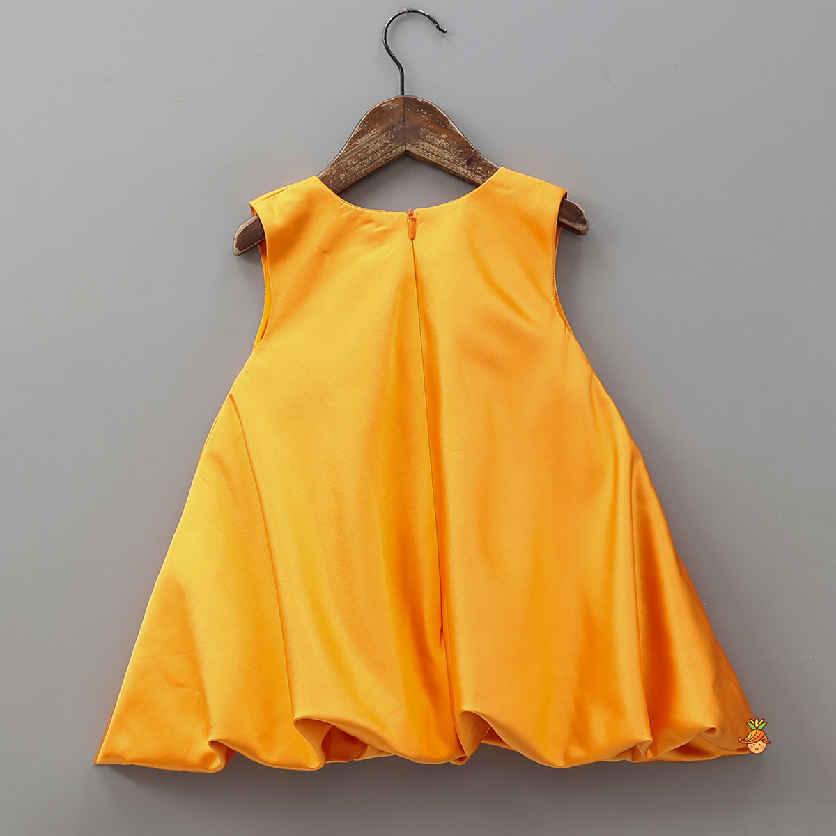 Bow Embellished Dress With Matching Gathered Hair Band