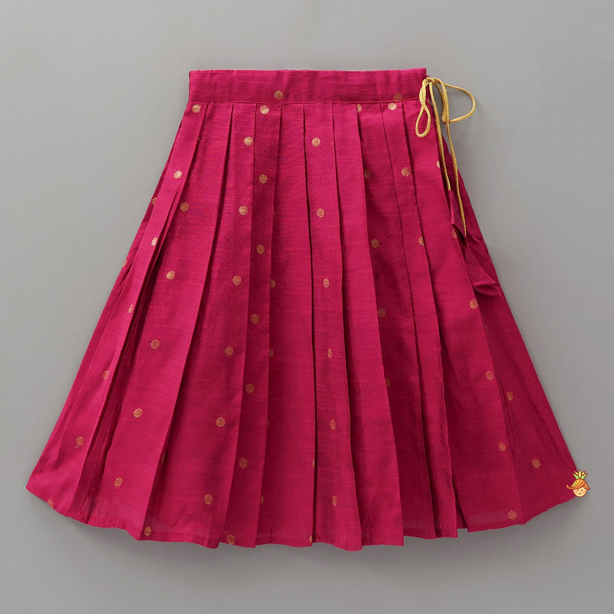 Pre Order: Graceful Booti Motifs Top With Pleated Lehenga