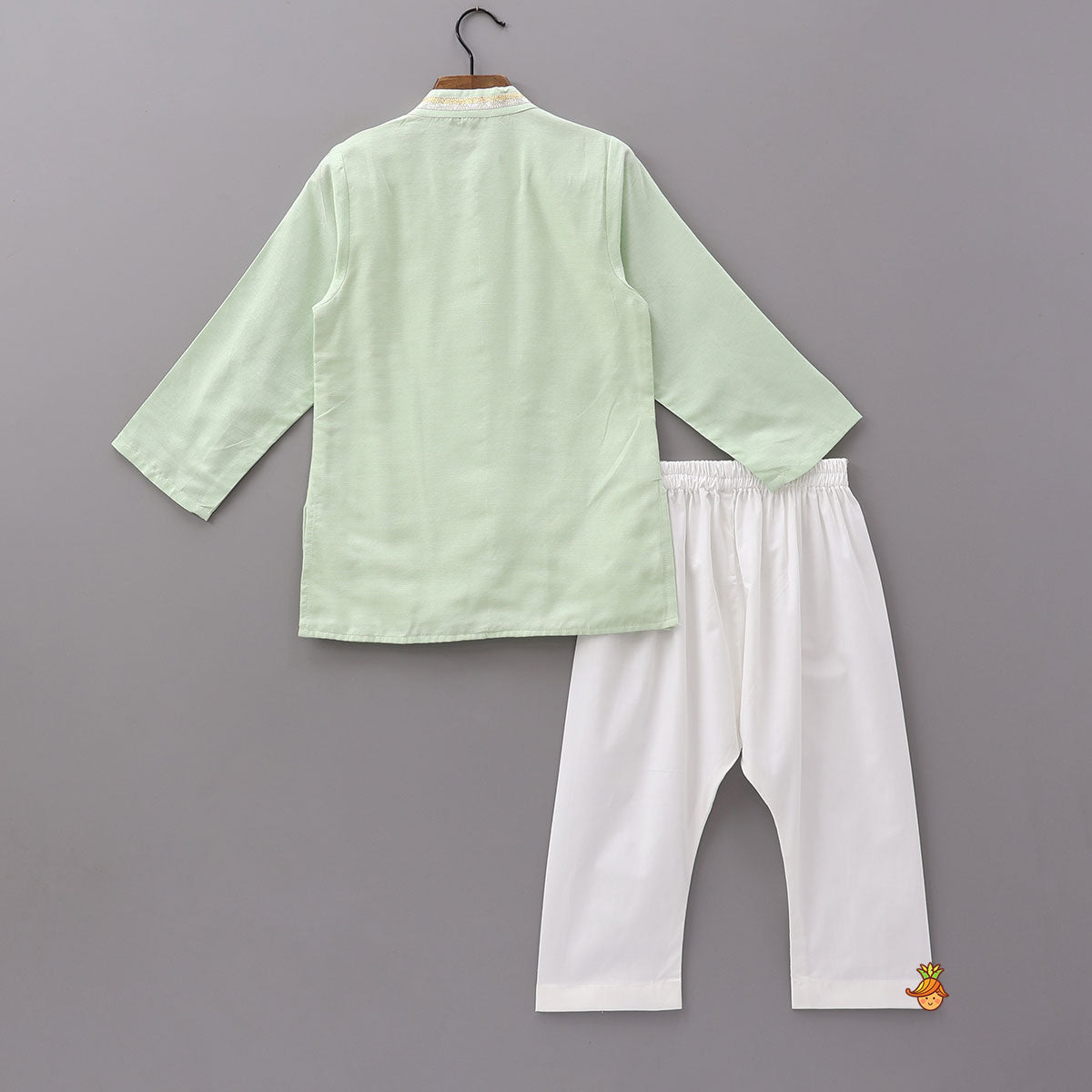 Pre Order: Classic Front Placket Kurta And Pyjama