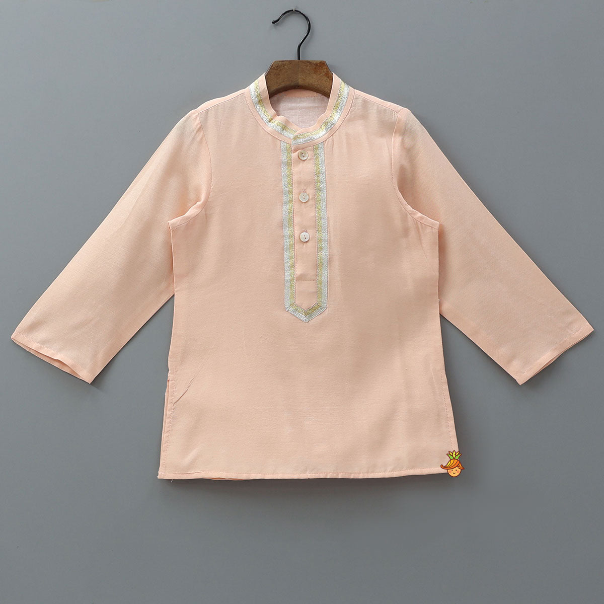 Pre Order: Elegant Front Placket Kurta And Pyjama