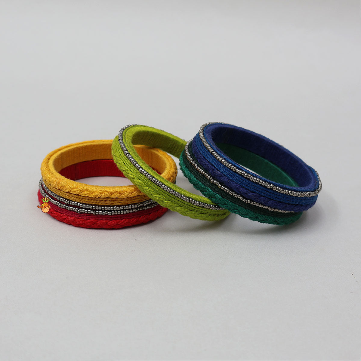 Bead Embellished Braided Bangles